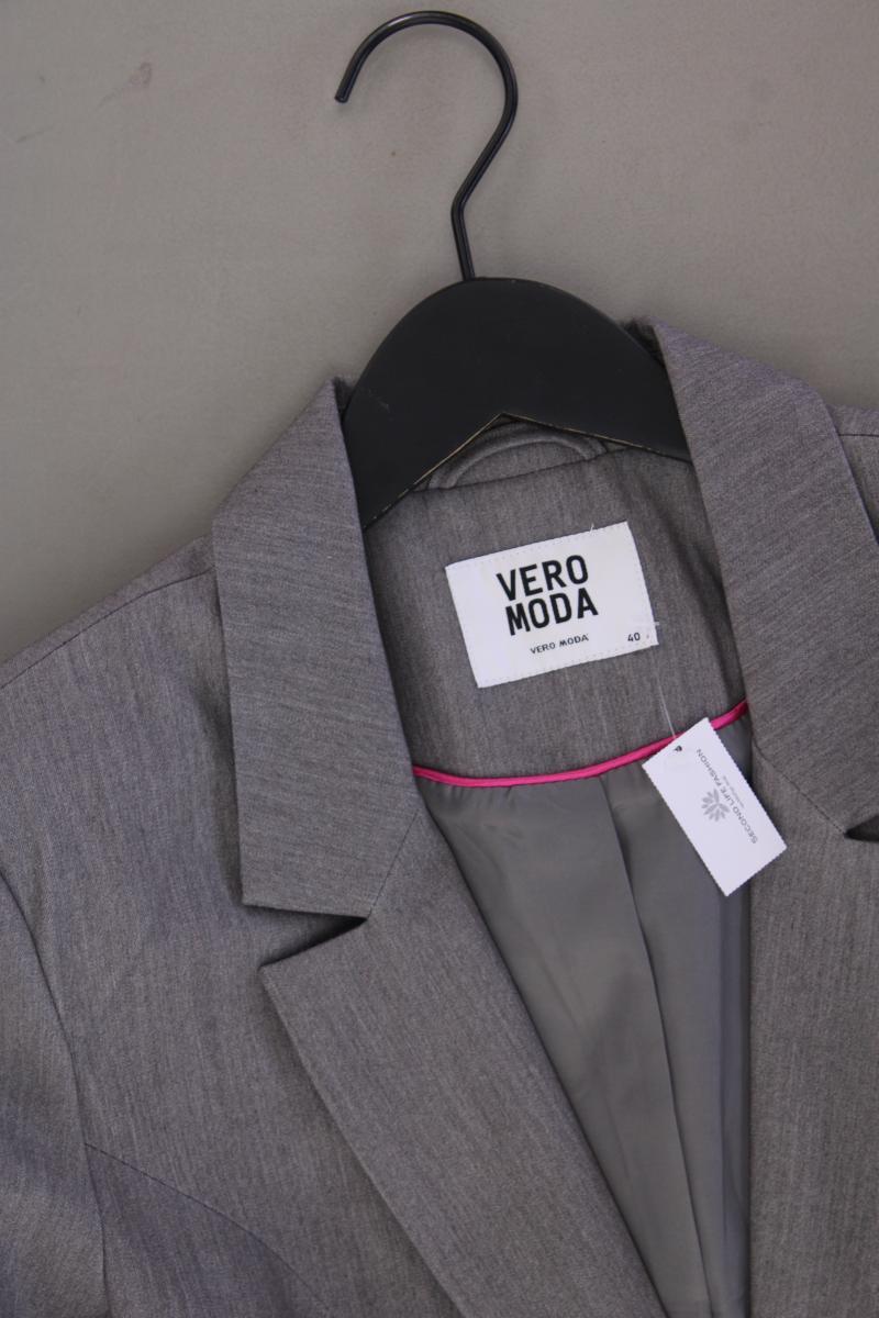 Vero Moda Regular Blazer Gr. 40 grau aus Polyester