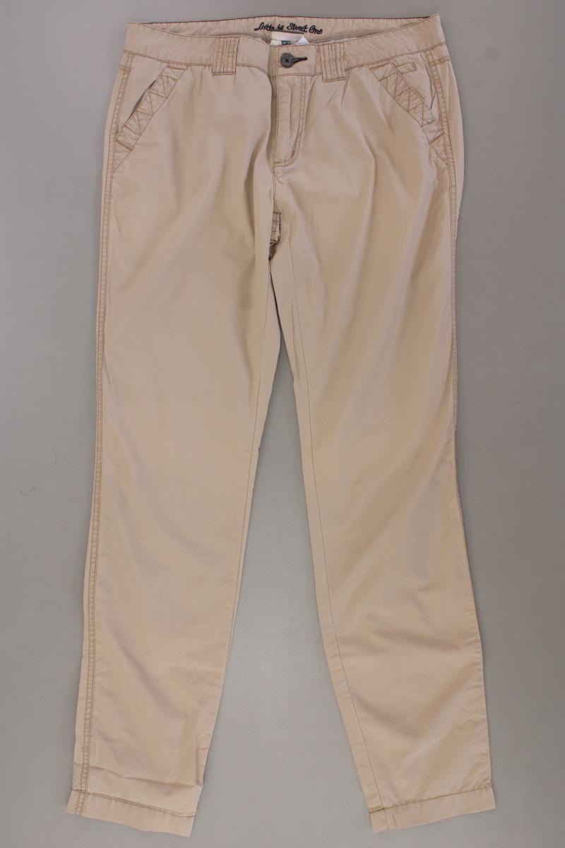 Street One Chinohose Gr. 38/L32 Modell Lotta braun aus Baumwolle