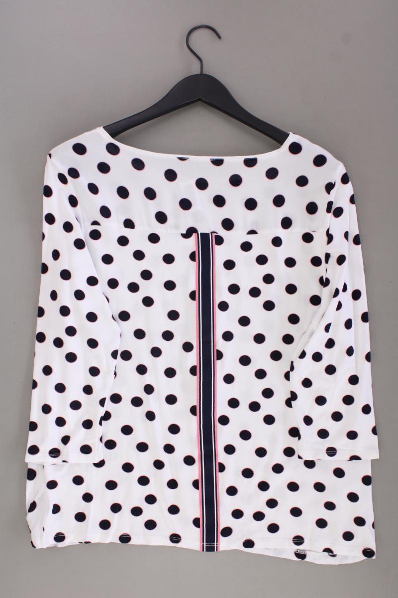 Street One Oversize-Bluse Gr. 40 gepunktet 3/4 Ärmel weiß