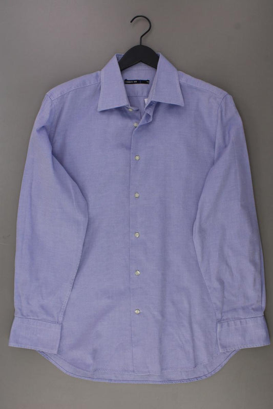Cerruti Langarmhemd für Herren Gr. Hemdgröße 44 blau aus Baumwolle