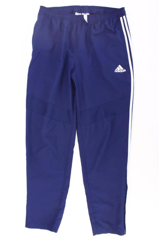Adidas Sporthose für Herren Gr. L neuwertig blau aus Polyester