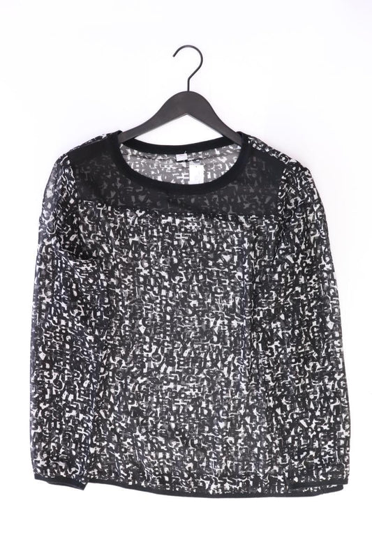 s.Oliver Langarmbluse Gr. 42 schwarz aus Polyester