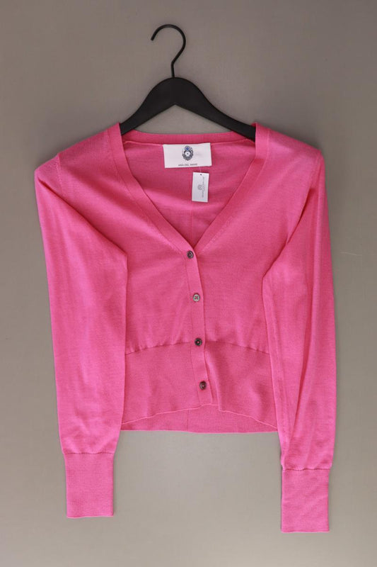 Ana del Mare Strickjacke Gr. XS Langarm pink aus Schurwolle