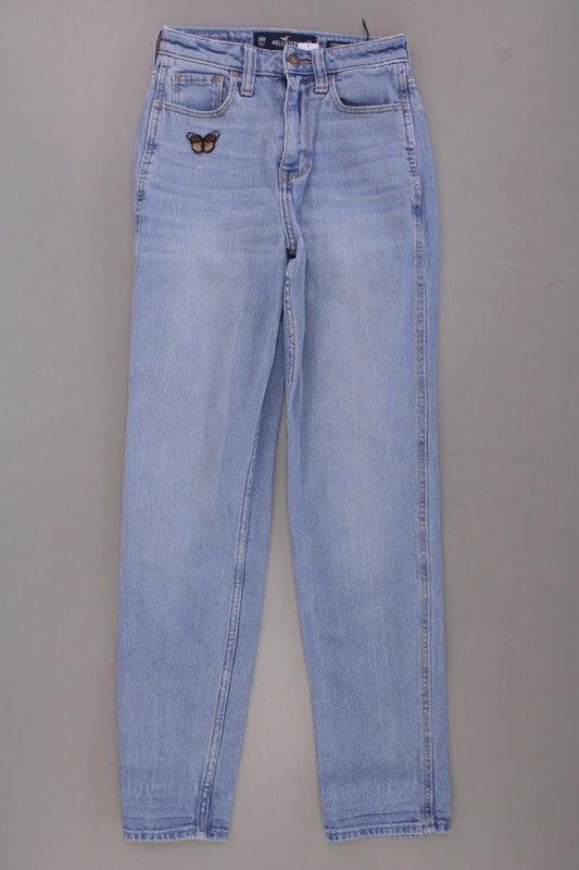 Hollister Mom Jeans Gr. W23/L27 blau aus Baumwolle