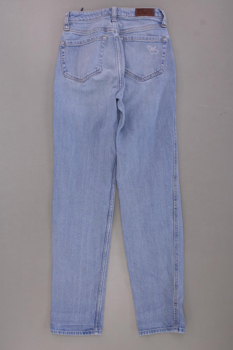 Hollister Mom Jeans Gr. W23/L27 blau aus Baumwolle