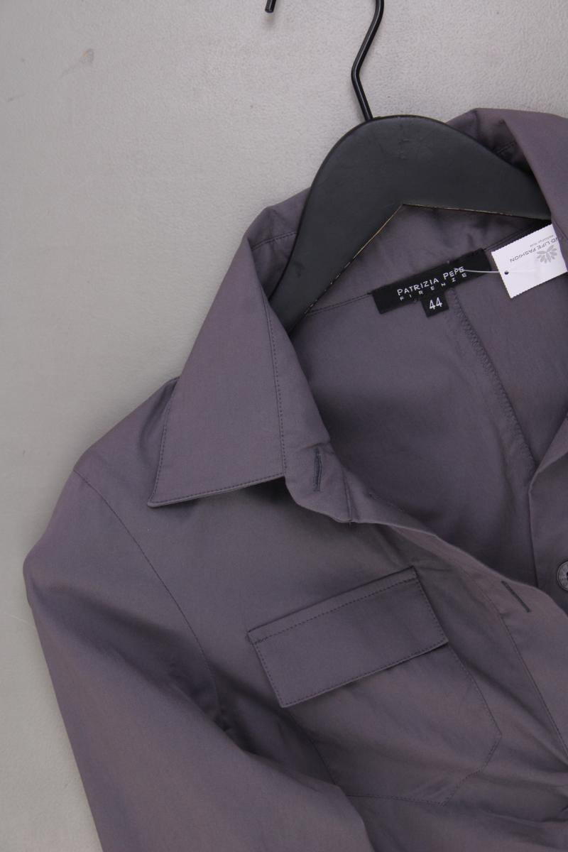 Patrizia Pepe Blusenkleid Gr. IT 44 (M) Langarm lila aus Baumwolle