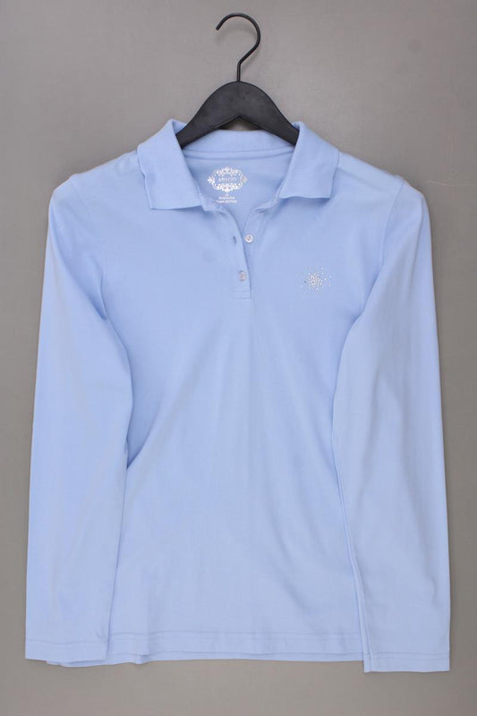Adagio Longsleeve-Shirt Gr. 42 neuwertig Langarm blau aus Baumwolle