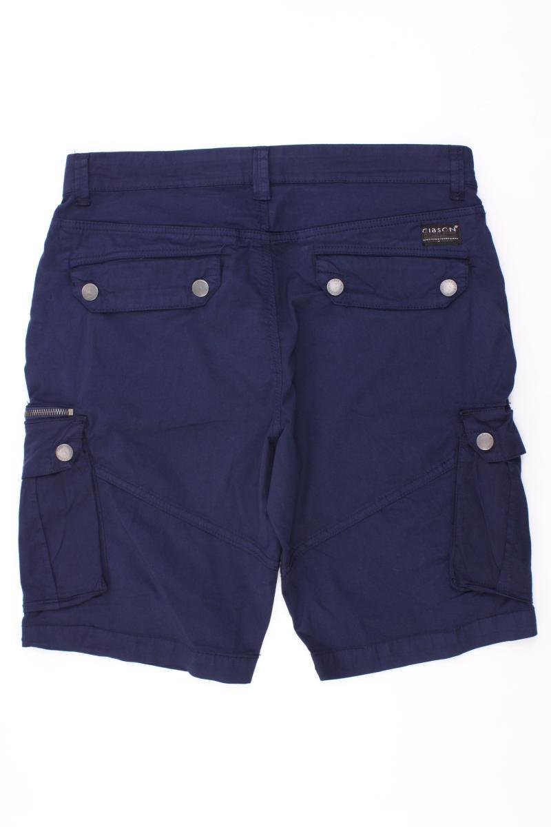 Gibson Denim Cargo Shorts für Herren Gr. W32 blau aus Baumwolle