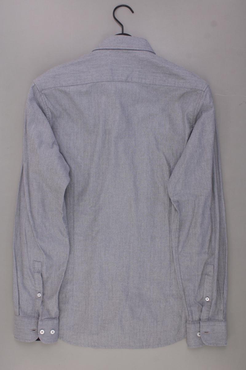 PAUL HUNTER Langarmhemd für Herren Gr. Hemdgröße 39/40 grau aus Baumwolle
