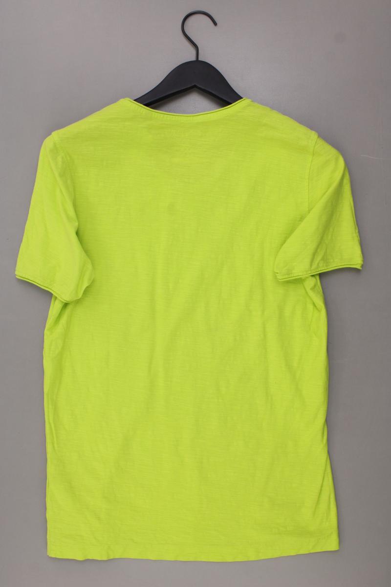 McNeal Shirt mit V-Ausschnitt für Herren Gr. M Kurzarm gelb aus Baumwolle