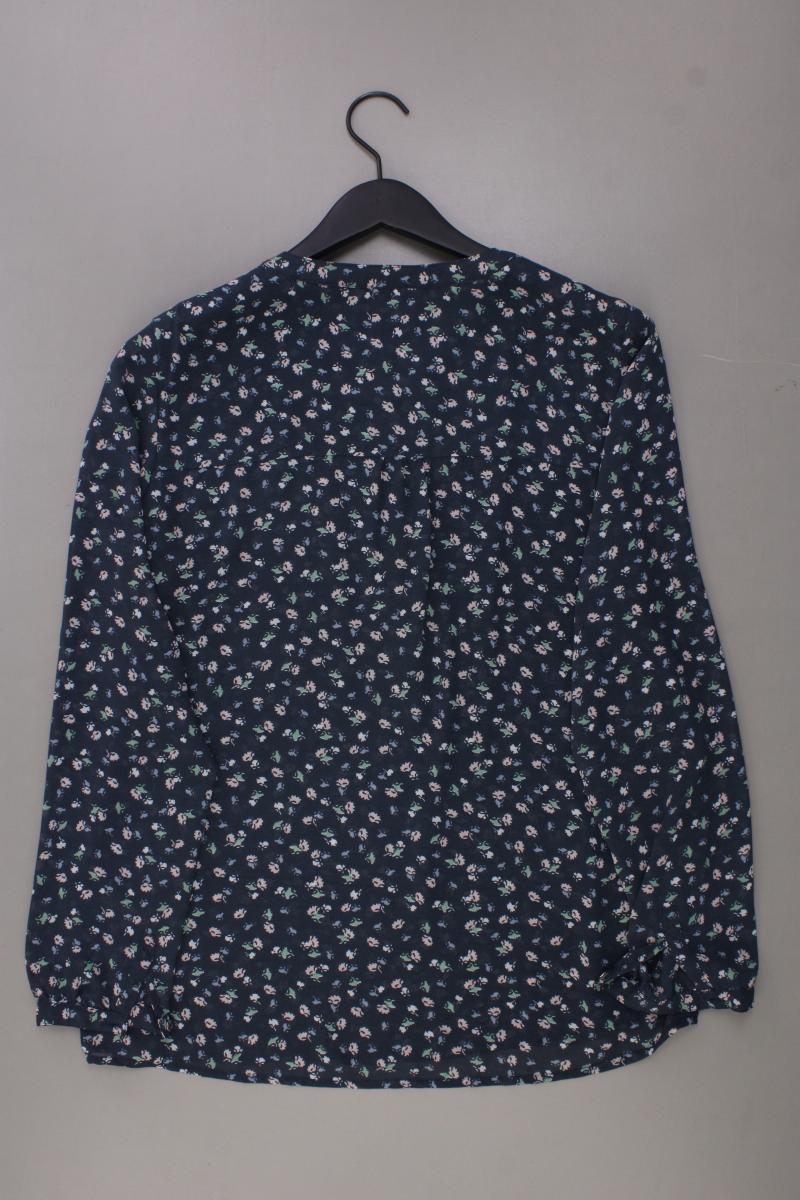 Tom Tailor (Denim) Chiffonbluse Gr. L mit Blumenmuster Langarm blau