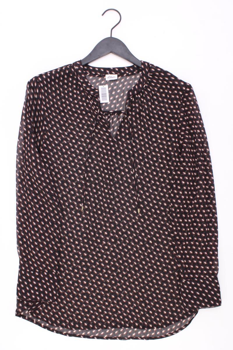 s.Oliver Langarmbluse Gr. 42 braun aus Polyester