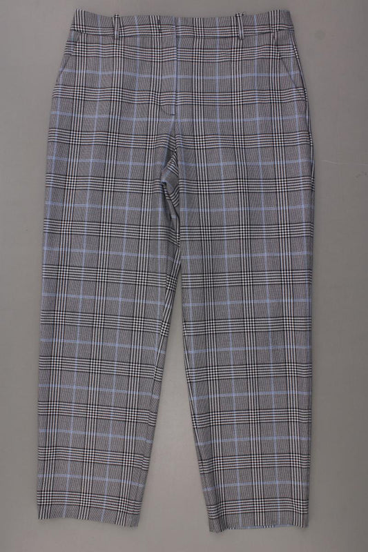 Hallhuber Stoffhose Gr. 40 kariert neuwertig grau aus Polyester