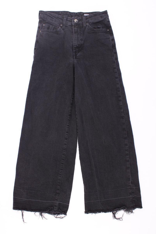 H&M Jeans Culotte Gr. 34 grau aus Baumwolle
