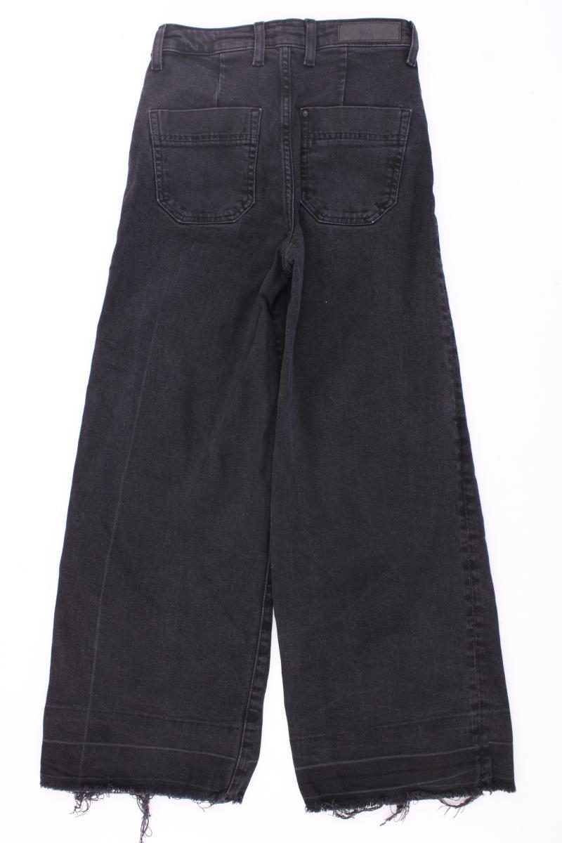 H&M Jeans Culotte Gr. 34 grau aus Baumwolle