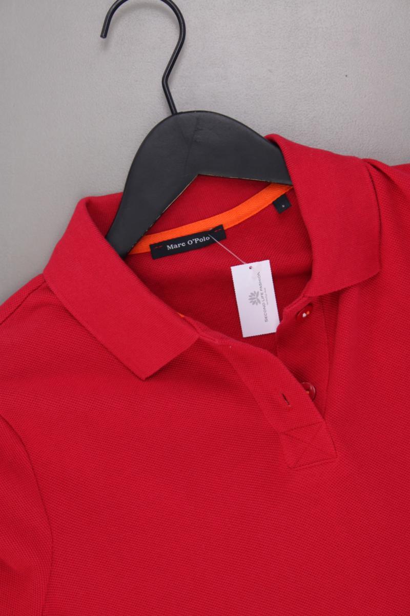 Marc O'Polo Poloshirt Gr. S neuwertig Kurzarm rot aus Baumwolle