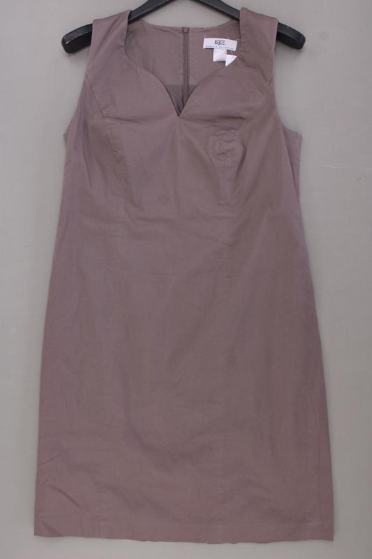 Bon Prix Etuikleid Gr. 42 Ärmellos braun aus Baumwolle