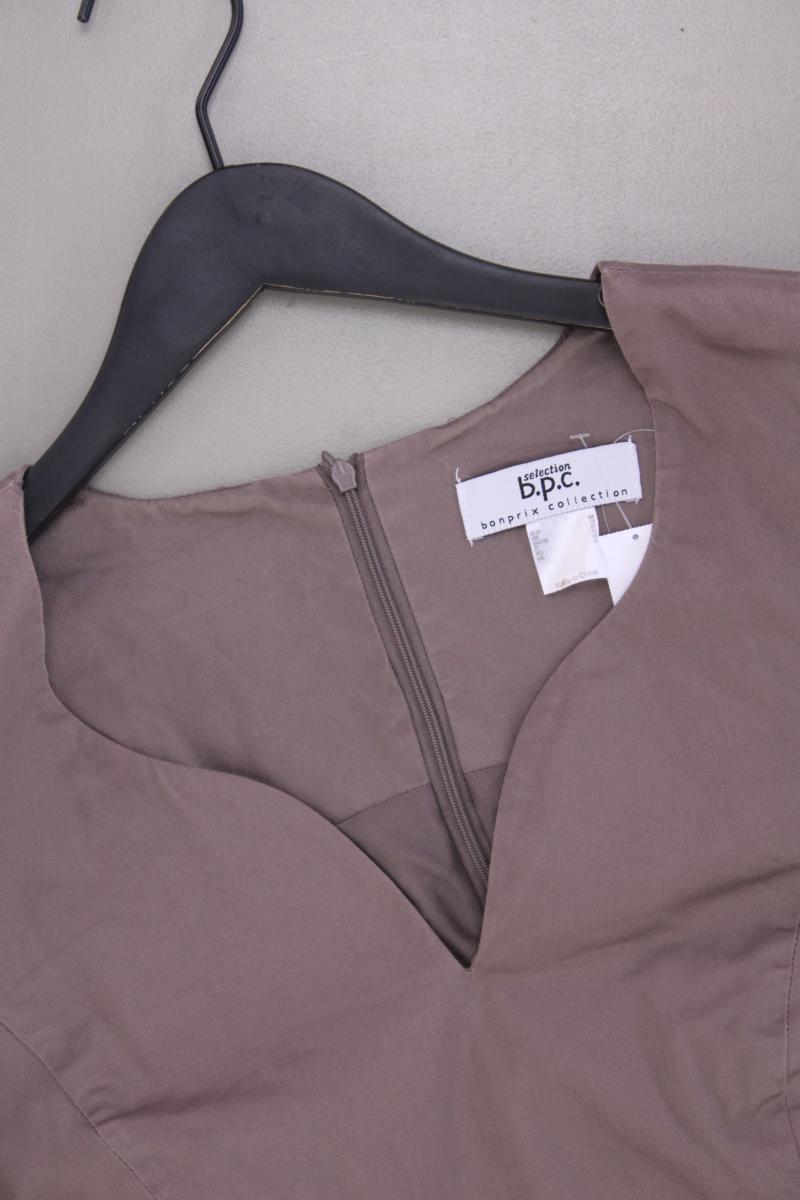 Bon Prix Etuikleid Gr. 44 Ärmellos braun aus Baumwolle