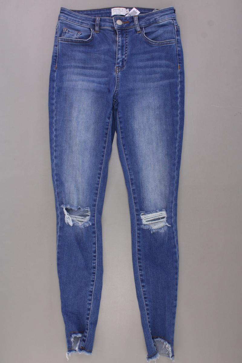 NA-KD x Pamela Skinny Jeans Gr. 36 blau aus Baumwolle