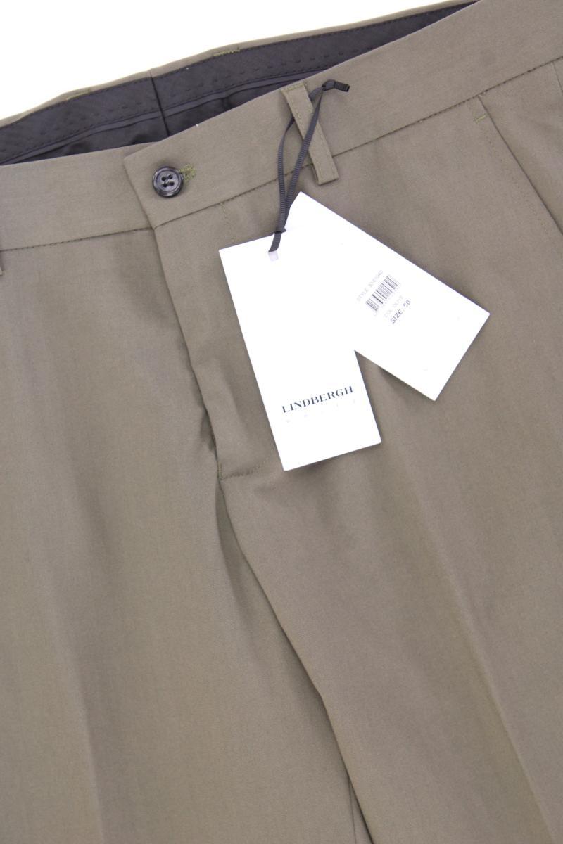 LINDBERGH Anzughose für Herren Gr. 50 neu mit Etikett olivgrün aus Polyester