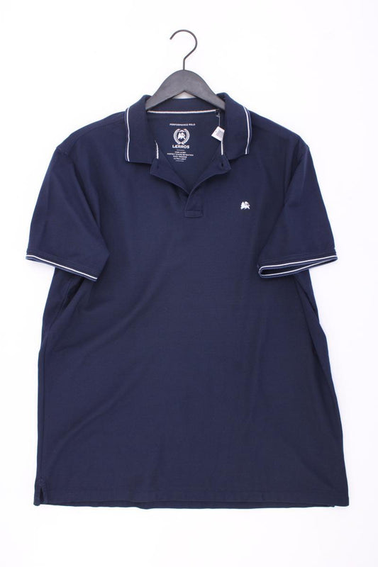 Lerros Poloshirt für Herren Gr. XXL Kurzarm blau aus Baumwolle
