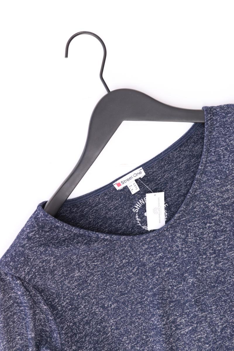 Street One Regular Shirt Gr. 42 3/4 Ärmel blau