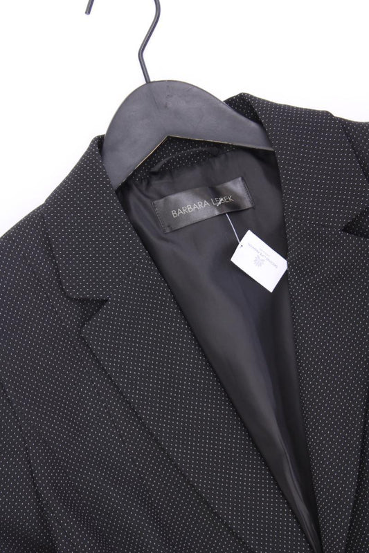 BARBARA LEBEK Classic Blazer Gr. 40 gepunktet neuwertig grau aus Polyester