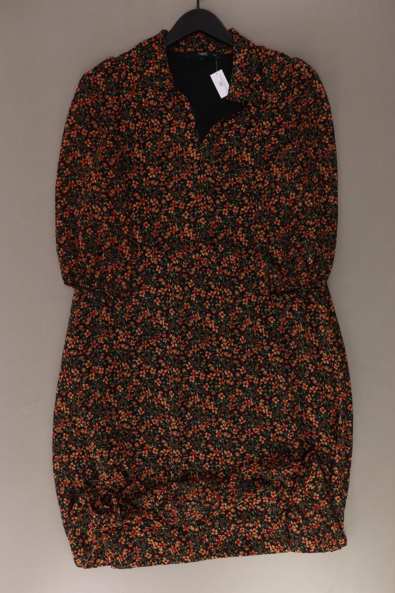 next Maxikleid Gr. UK 12 (M) mit Blumenmuster 3/4 Ärmel mehrfarbig aus Polyester