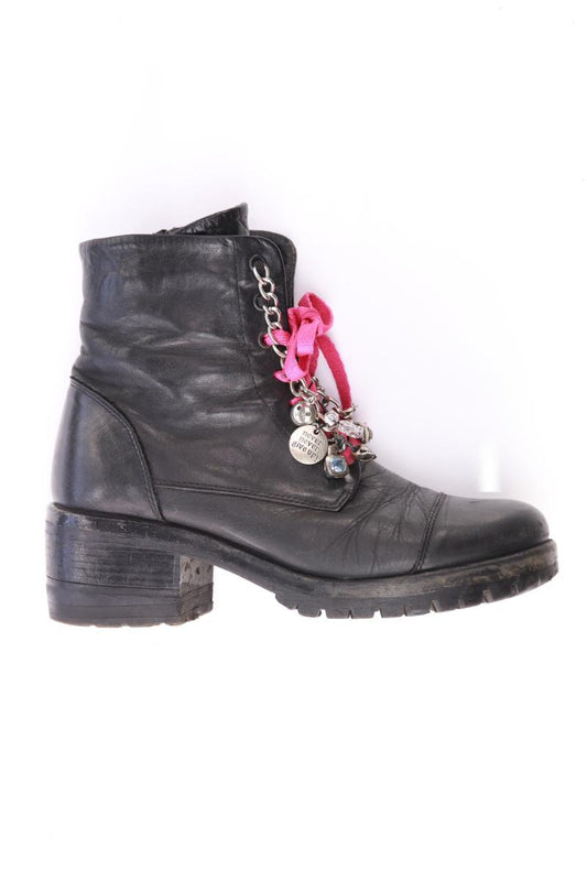 Sommerkind Stiefeletten Gr. 38 schwarz aus Leder