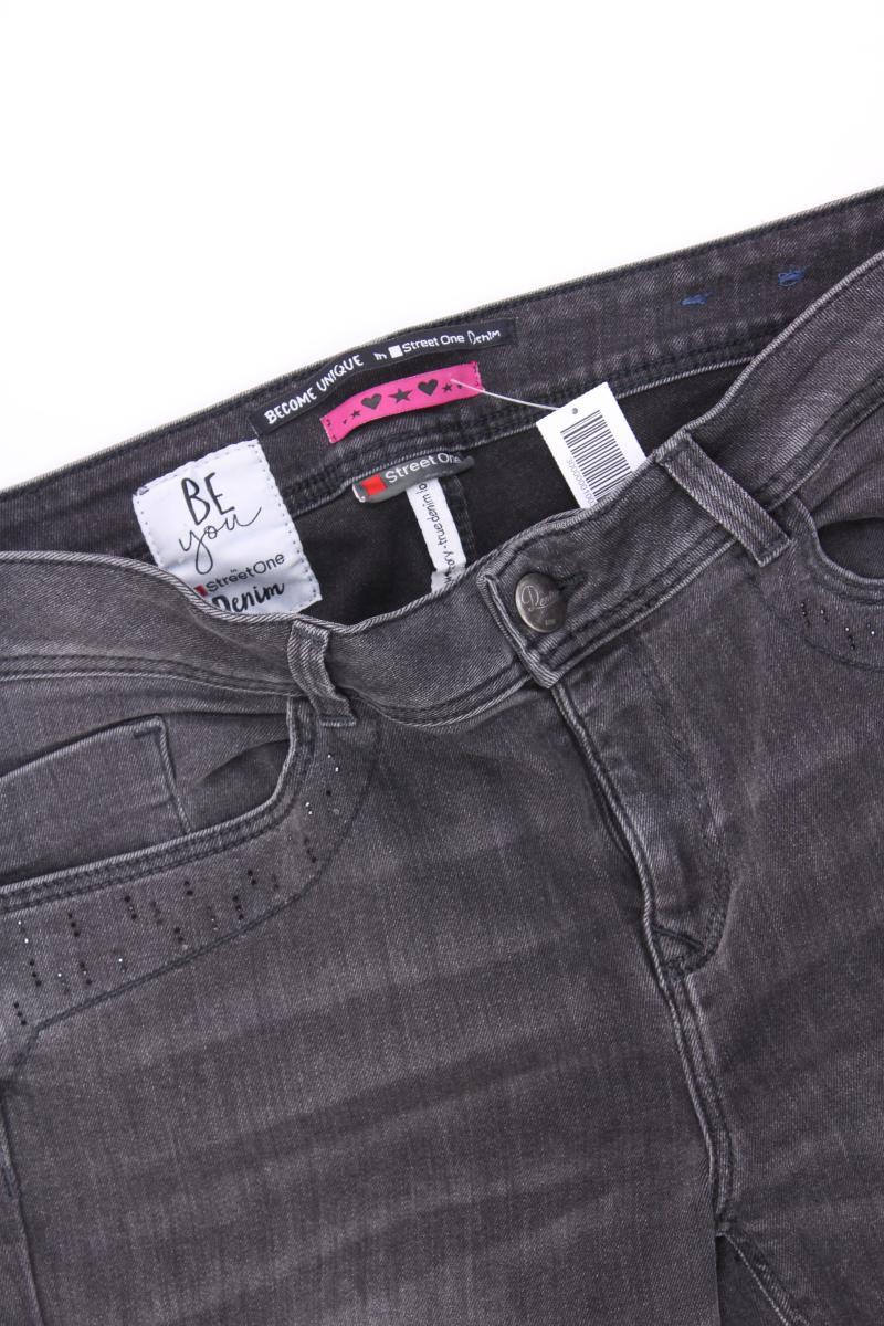 Street One Skinny Jeans Gr. W32 grau aus Baumwolle