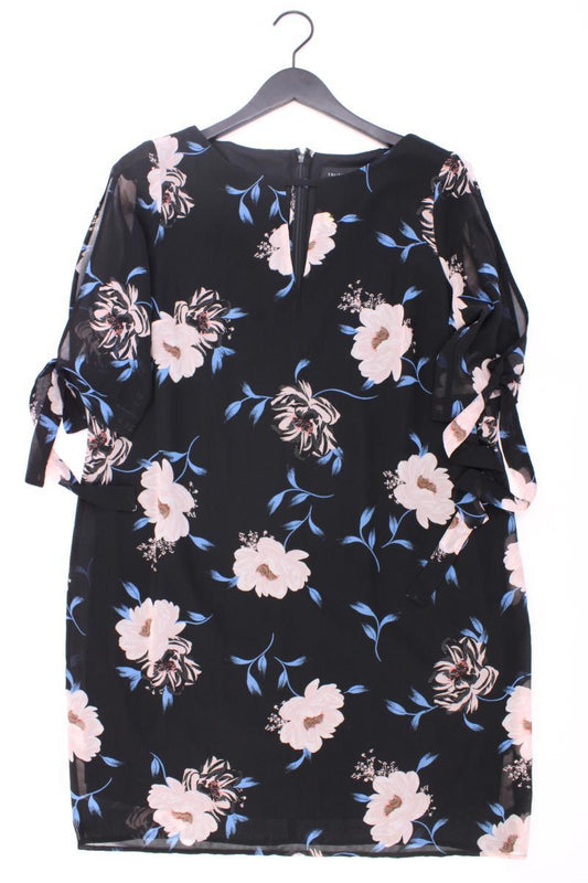 Truth & Fable Kleid Gr. XXL mit Blumenmuster 3/4 Ärmel schwarz aus Polyester
