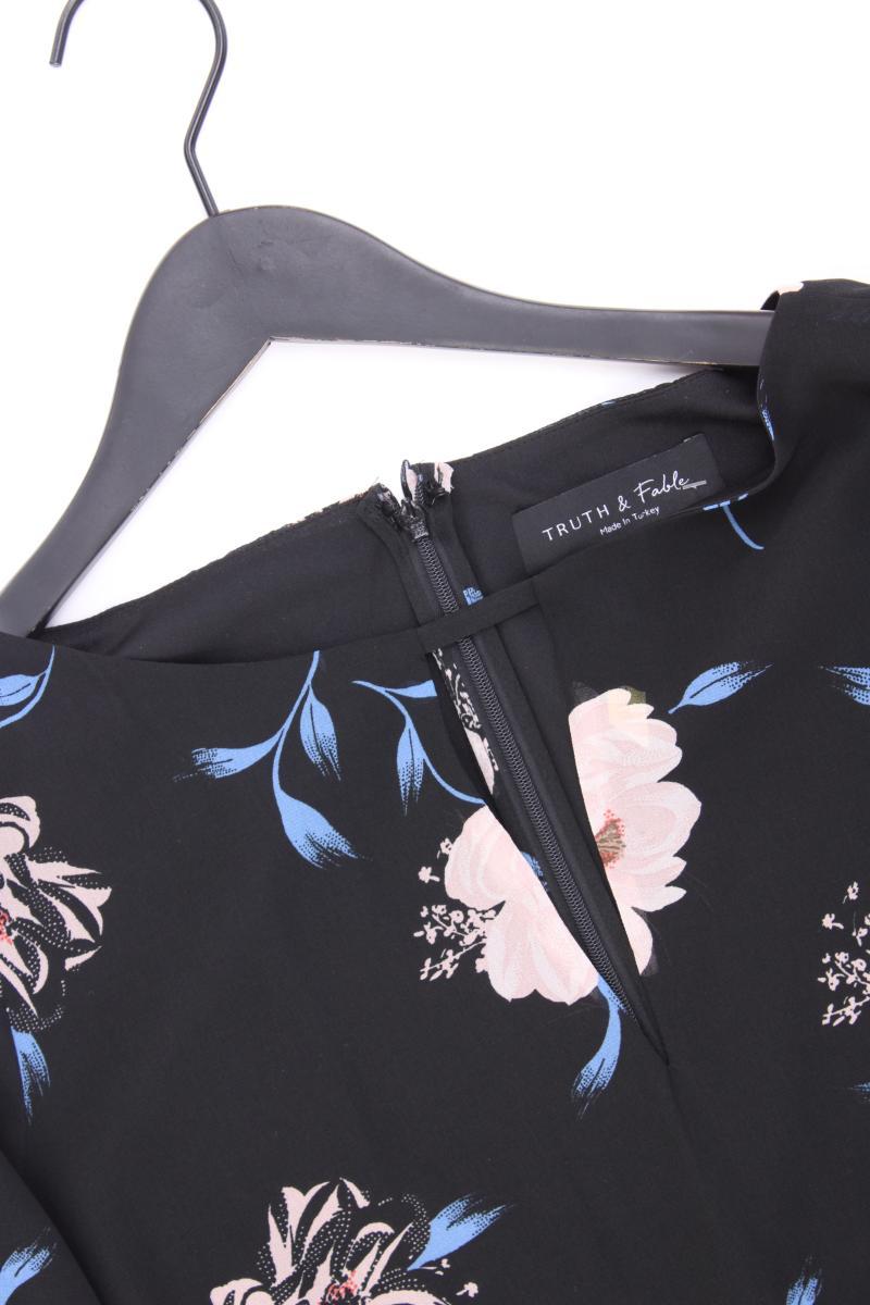 Truth & Fable Kleid Gr. XXL mit Blumenmuster 3/4 Ärmel schwarz aus Polyester