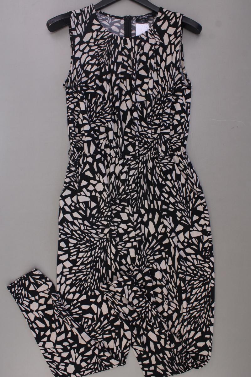 Ilse Jacobsen Langer Jumpsuit Gr. M geometrisches Muster schwarz aus Polyester