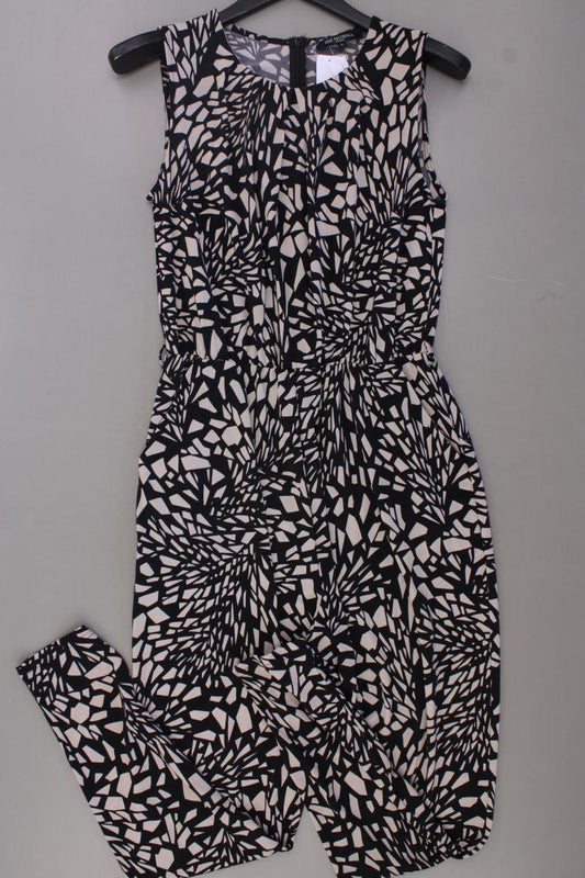 Ilse Jacobsen Langer Jumpsuit Gr. M geometrisches Muster schwarz aus Polyester