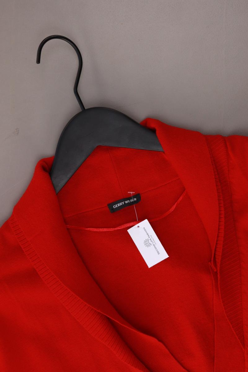 Gerry Weber Strickjacke Gr. 42 Kurzarm rot aus Viskose