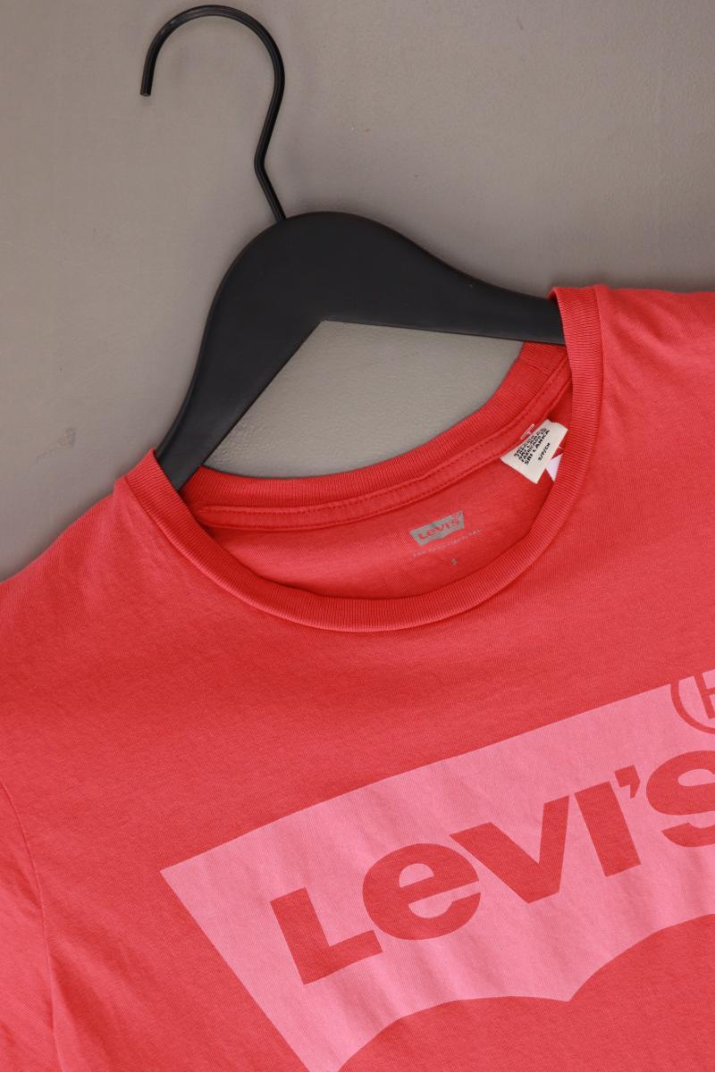 Levi's T-Shirt korallrot Gr. S Kurzarm aus Baumwolle