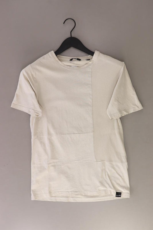 ONLY & SONS T-Shirt für Herren Gr. M Kurzarm creme aus Baumwolle