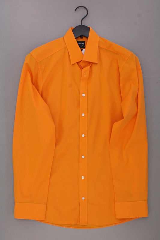 Olymp Langarmhemd Body Fit für Herren Gr. Hemdgröße 41 neuwertig orange