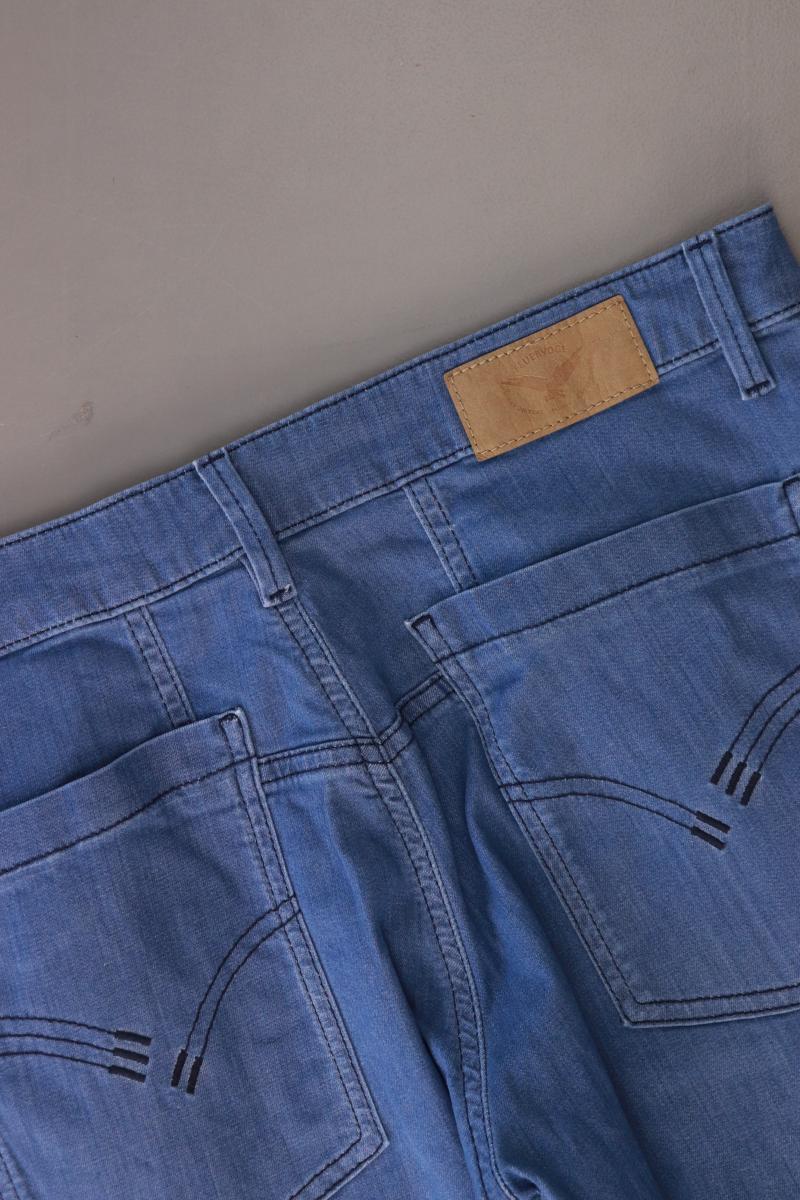 Feuervogl Straight Jeans Gr. 38 blau aus Baumwolle