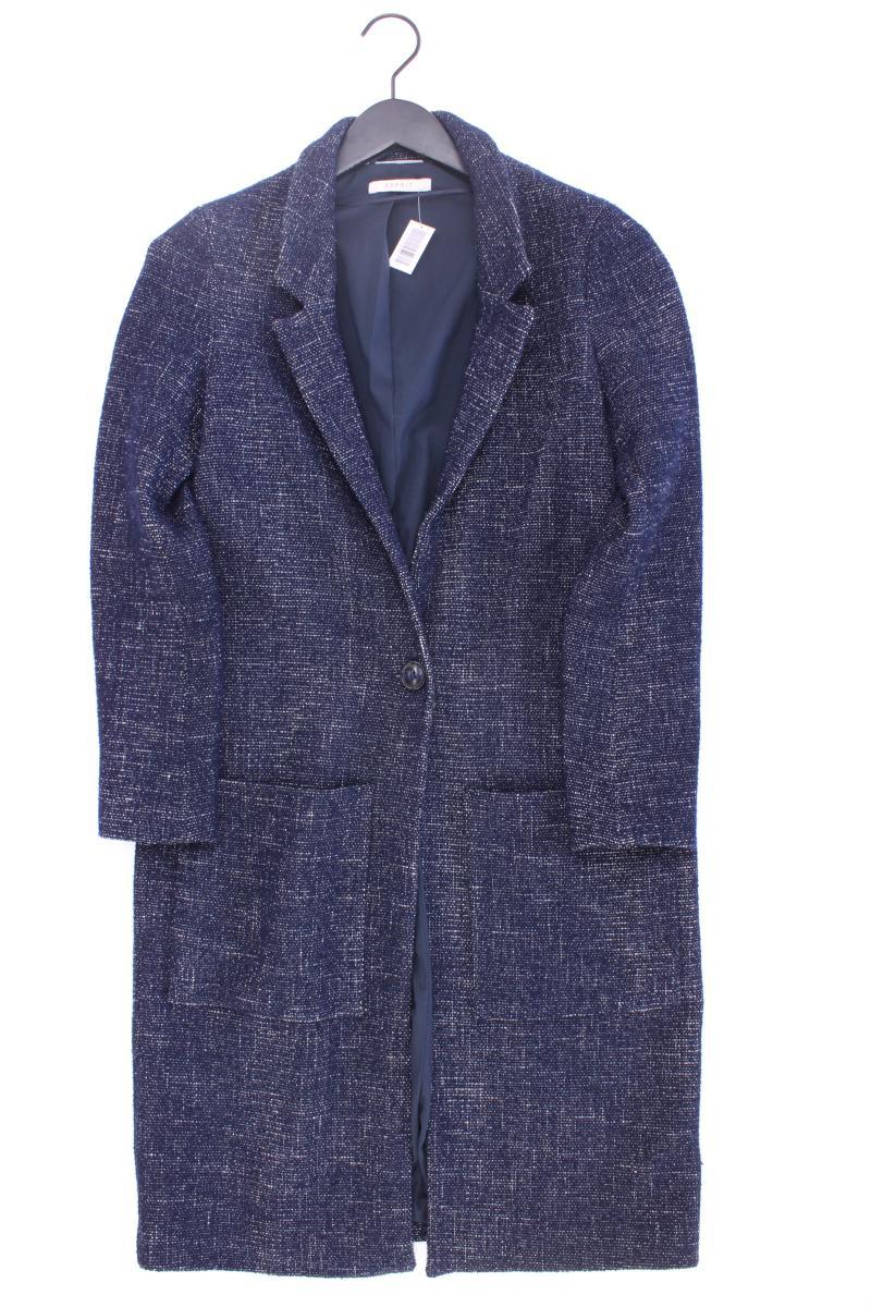 Esprit Slim Mantel Gr. S blau aus Polyacryl
