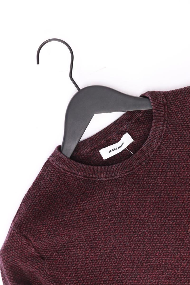 Jack & Jones Feinstrickpullover für Herren Gr. S rot aus Baumwolle