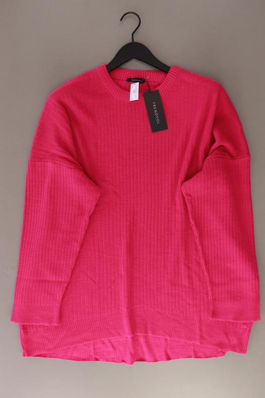 Trendyol Feinstrickpullover Gr. 50 neu mit Etikett pink aus Polyester