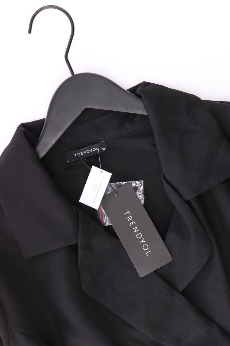 Trendyol Langarmkleid Gr. 50 neu mit Etikett schwarz aus Polyester