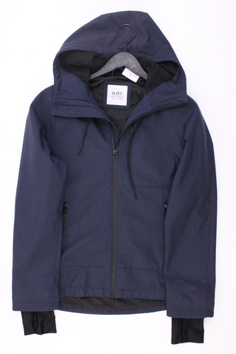 edc by Esprit Kapuzenjacke für Herren Gr. S blau aus Polyester