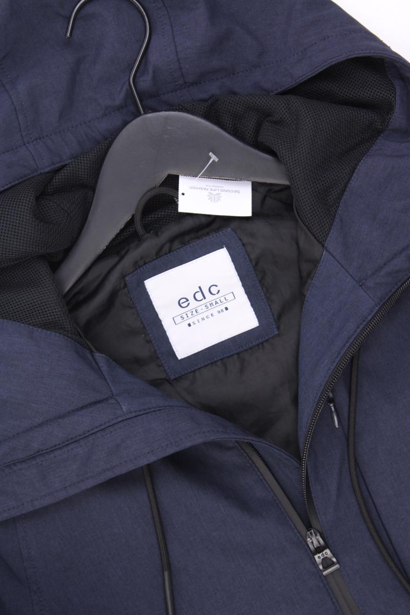 edc by Esprit Kapuzenjacke für Herren Gr. S blau aus Polyester