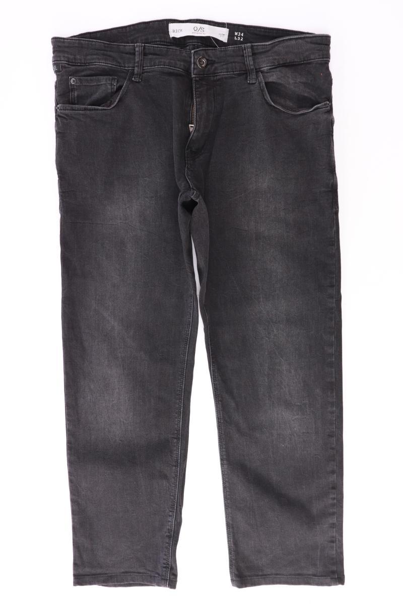 QS by s.Oliver Straight Jeans für Herren Gr. W34/L32 grau aus Baumwolle