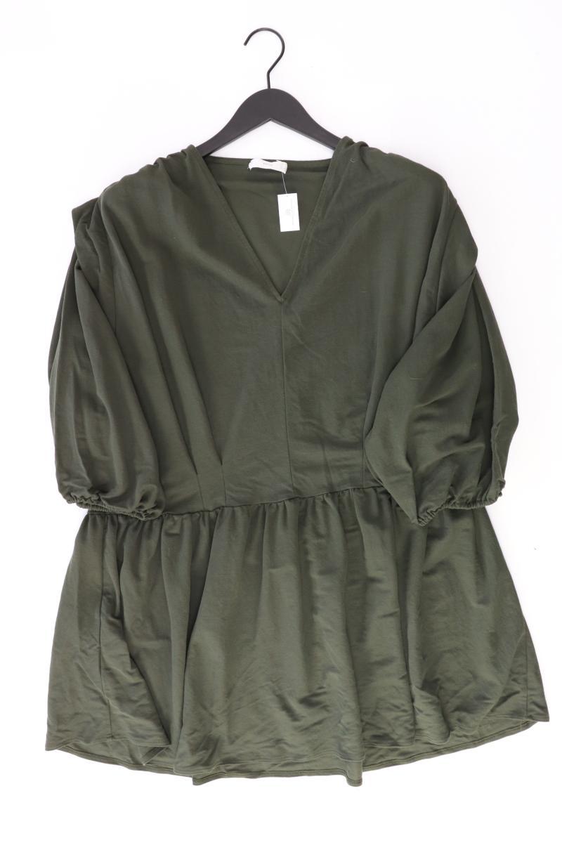 Mango Midikleid Gr. L olivgrün aus Viskose