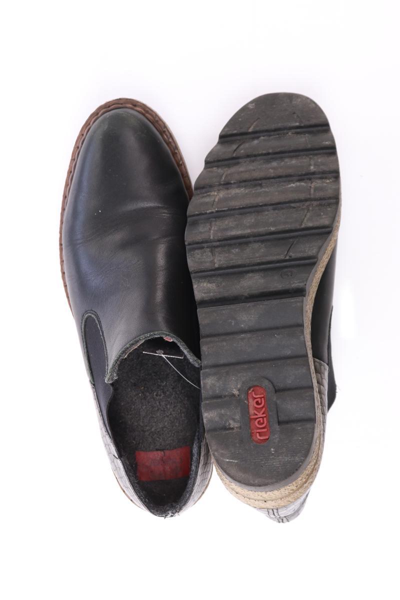 Rieker Chelsea Boots Gr. 41 schwarz aus Polyurethan