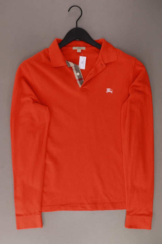 Burberry Brit Poloshirt für Herren Gr. M Langarm orange aus Baumwolle