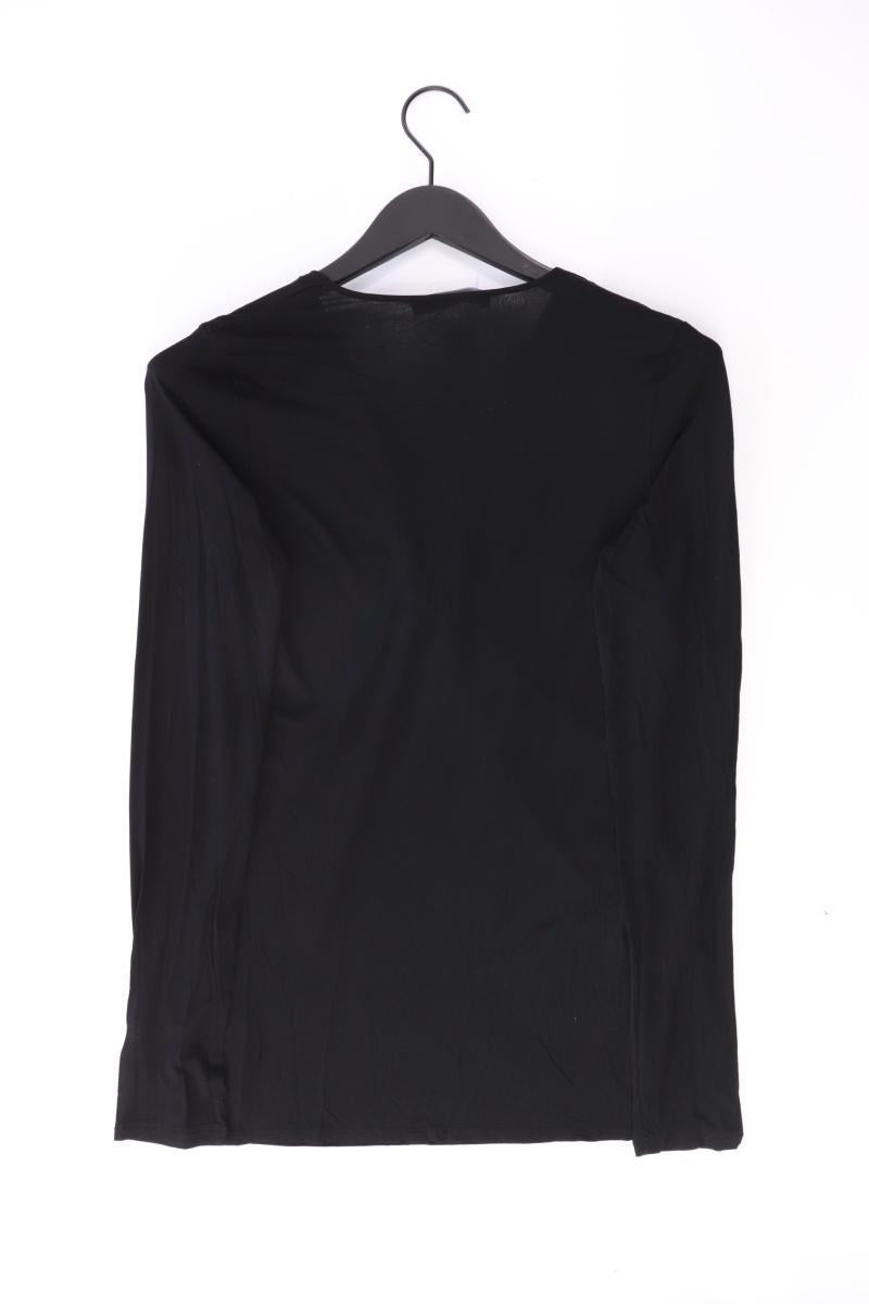 Marc Cain Shirt mit V-Ausschnitt Gr. 42 Langarm schwarz aus Viskose
